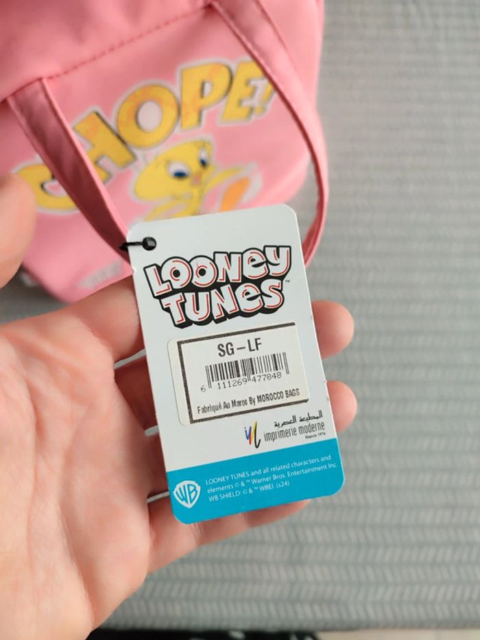 Sac à goûter rose fille - Looney tunes - neuf avec étiquette - photo numéro 5