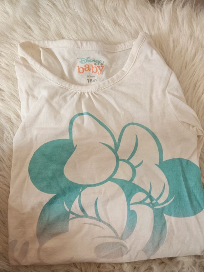 T-shirt blanc Minnie – Disney Baby – 18 mois - photo numéro 4