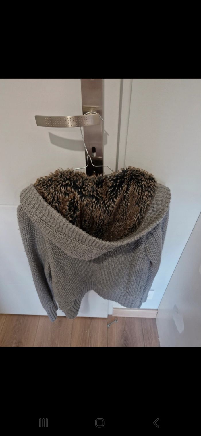 Gilet gris chaud - photo numéro 2