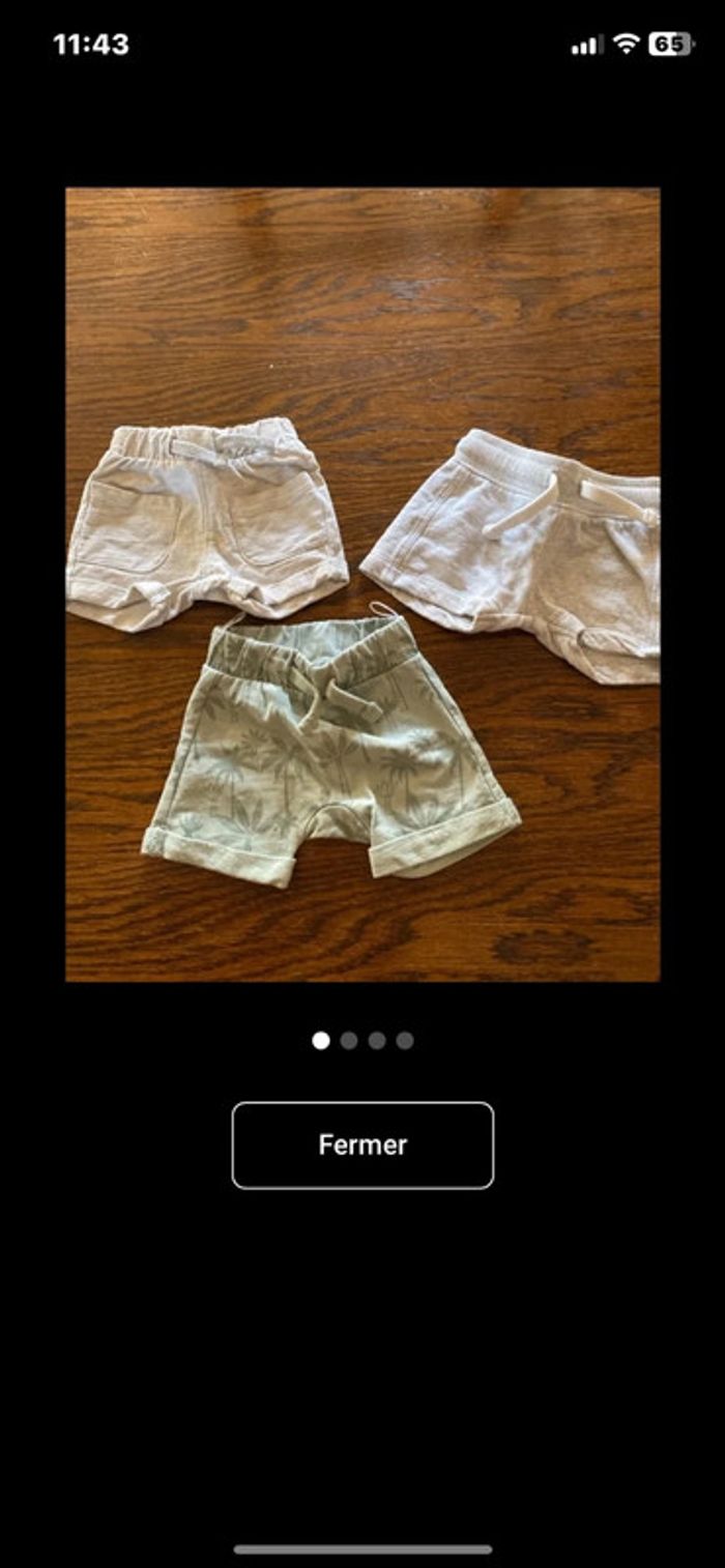 Lot de 3 shorts