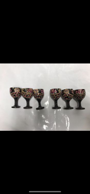 Coquetiers en bois vintage