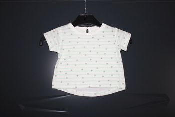 T-shirt manches courtes taille 3 mois 56-62 cm (NEUF).