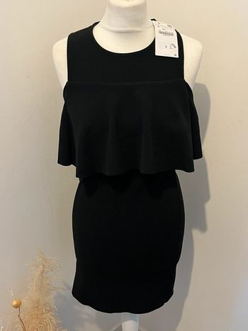 Robe noire épaules dénudées Zara S comme neuve