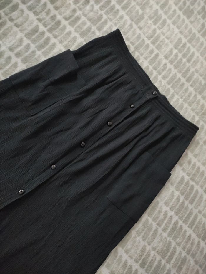 Jupe longue noir à boutons taille Xl 42 - photo numéro 2