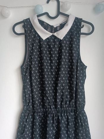 Combishort marine motif oiseaux col claudine Jennyfer Taille M En très bon état