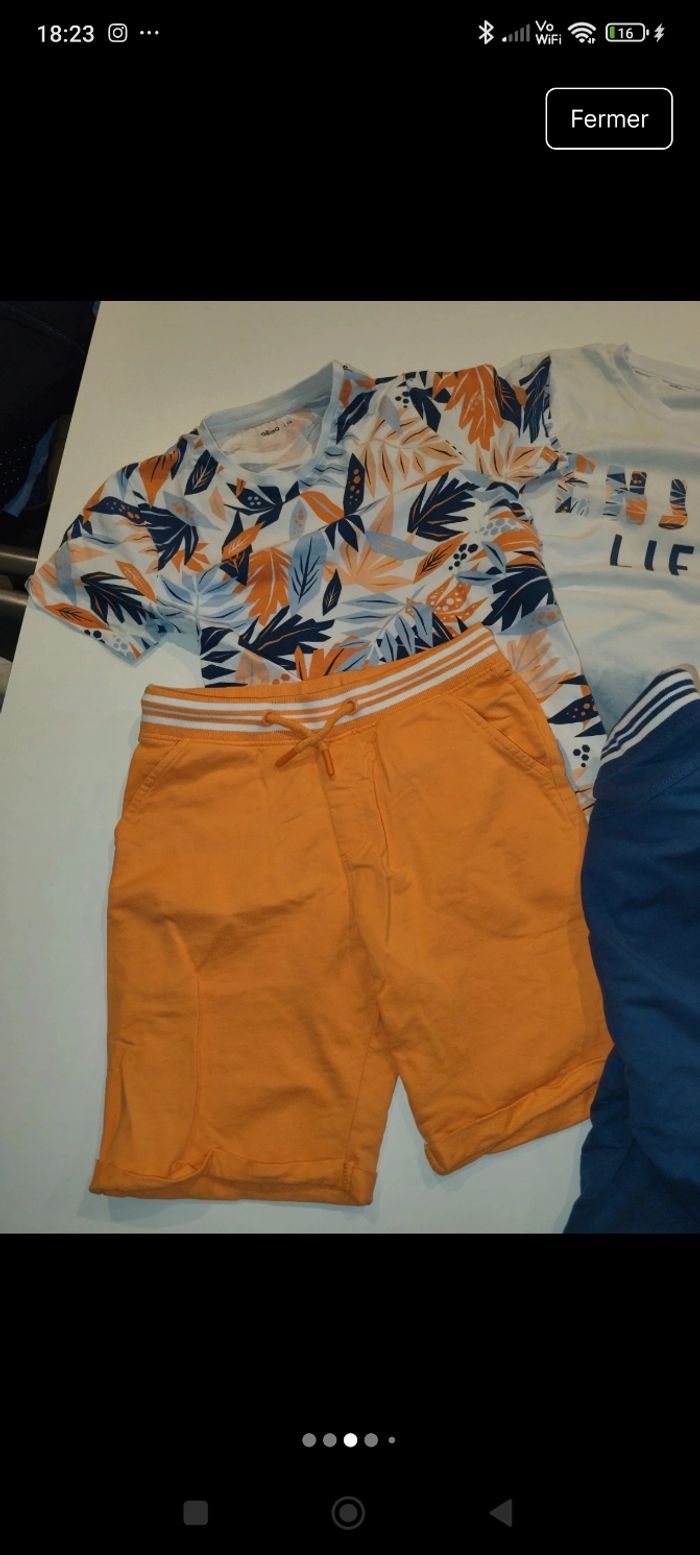 Lot ensemble été garçon 9 10 ans - photo numéro 3