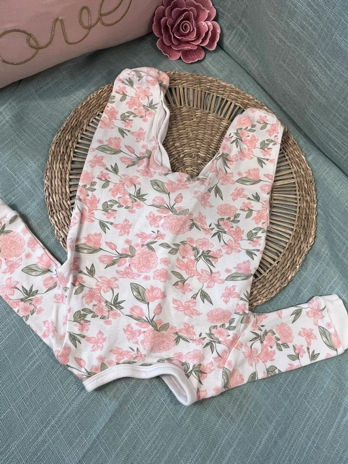 Pyjama coton 0-3 mois 62 cm - photo numéro 4