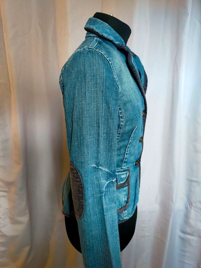 Veste en jean vintage Benetton – Femme – Taille S/M - photo numéro 7
