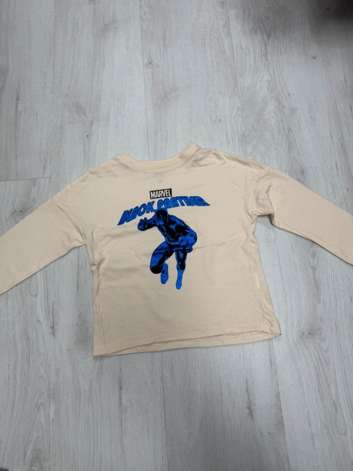 T-shirt manche longue black Panther 5 ans