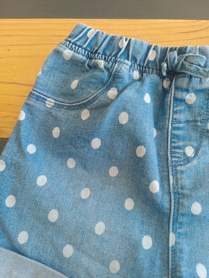 Short en jean à pois - photo numéro 2