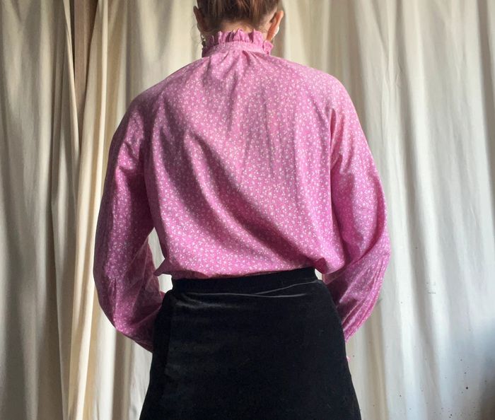 Chemise Laura Ashley cottagecore made in UK 🇬🇧 boho 70s romantic - Taille M - photo numéro 4