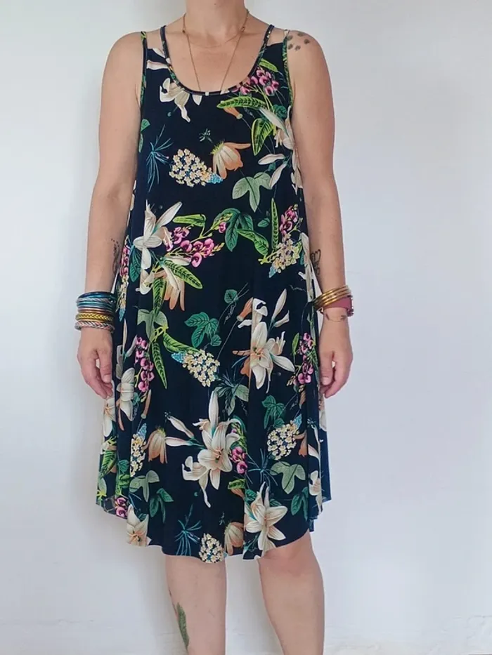 robe longue fleurie T.U