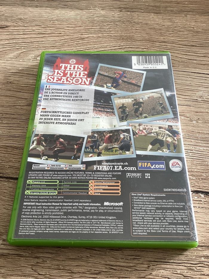 jeu fifa 07 Xbox première génération Microsoft - photo numéro 2
