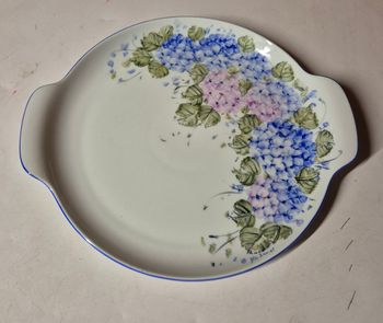 Plat à tarte en porcelaine Hutschennreuther 1814 tavola peint a la main