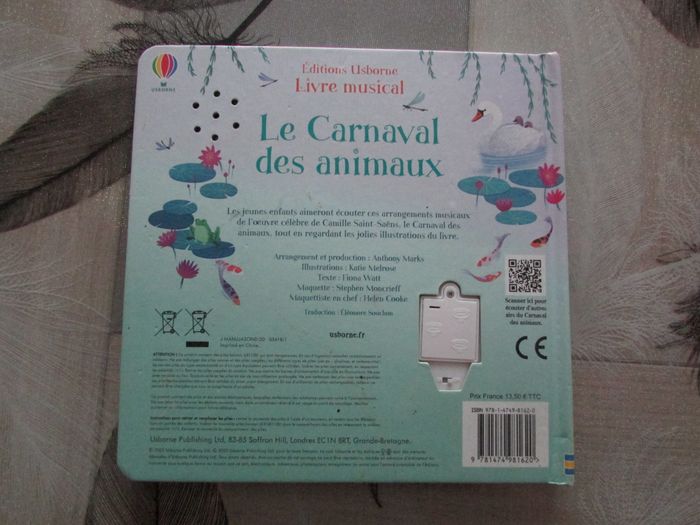 Livre musical Le Carnaval des animaux éditions Usborne - photo numéro 3