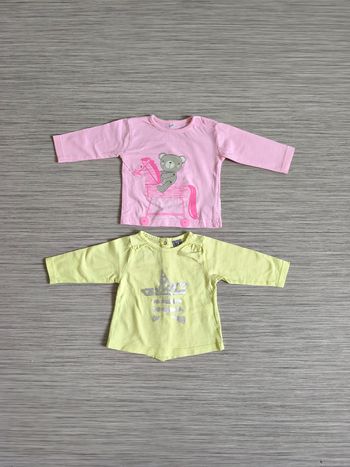 2 tee-shirts bébé fille 3 mois 