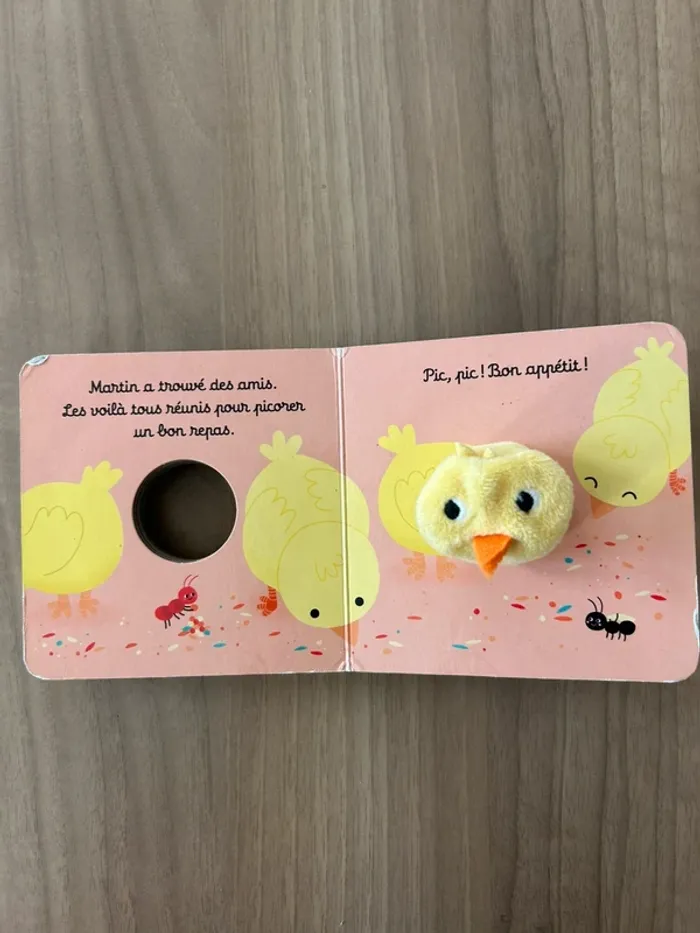 Livre marionnette Martin petit poussin - photo numéro 9