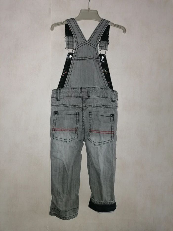 Salopette en jeans grise Kidkanai, 24mois-86cm - photo numéro 2
