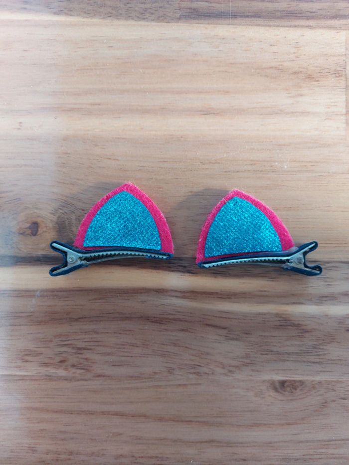 Barettes oreilles de chat - photo numéro 3