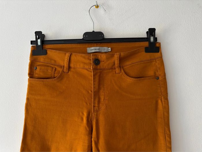 🦋 Jolie jeans skinny femme orange Taille XS 🦋 - photo numéro 3