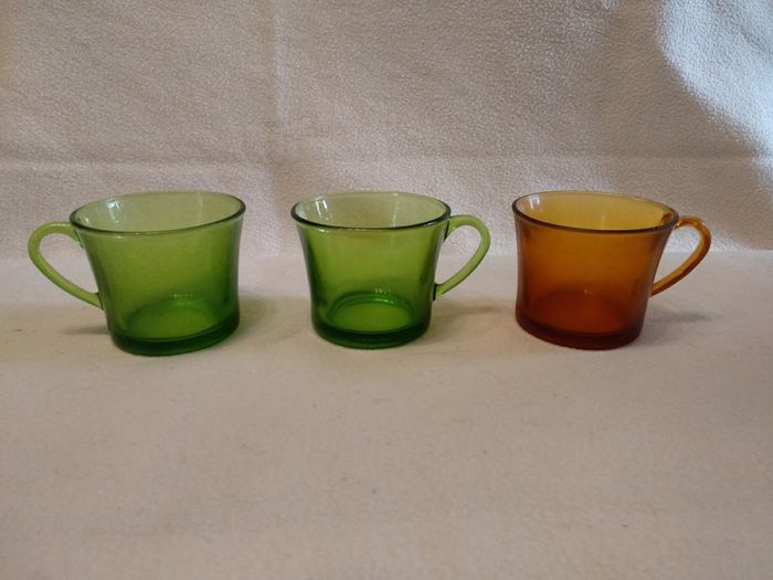 3 tasses à café Duralex Vintage