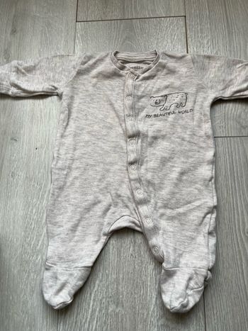 Pyjama dors-bien Lupilu - Taille Naissance / 50 cm - Motif Ours 🐻