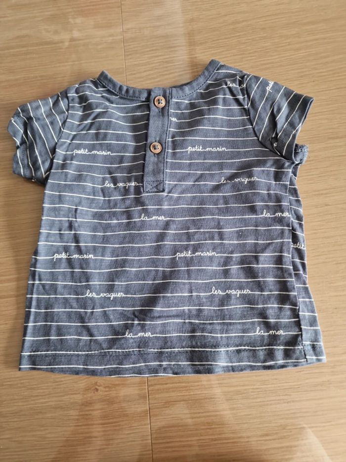 Tee shirt kiabi petit marin 3 mois 62 cm