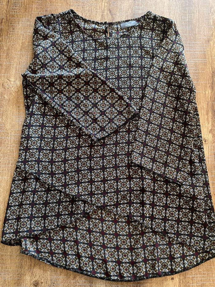 Blouse imprimée géométrique Yessica - Taille 36