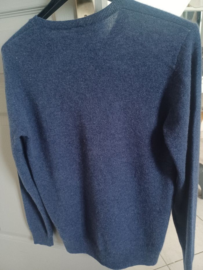 Pull homme 100% cachemire  fin taille S neuf jamais servis bleu - photo numéro 3