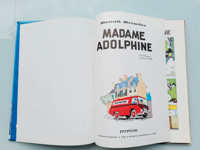 BD Mme Adolphine N°2, Benoit Brisefer, éditions dupuis 1971 cotée, dos rond (17) - photo numéro 3