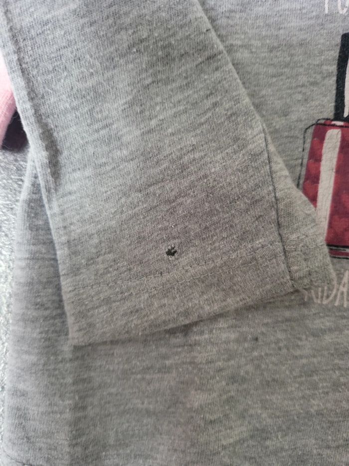 Lot 2 t-shirts manches longues fille 4 ans très bon état - photo numéro 11