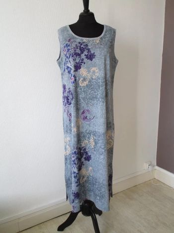 Robe longue bleu/gris Jac Jac 44 NEUVE