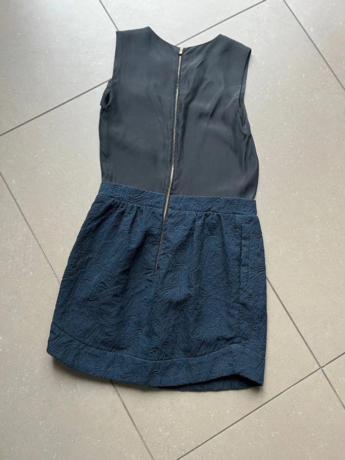 Robe bi matière soie Maje XS - photo numéro 3