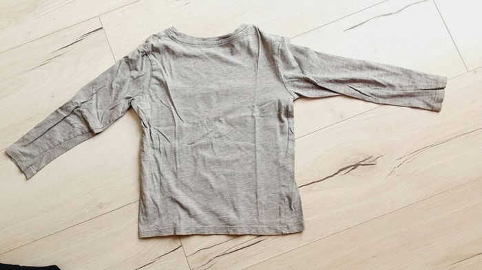 Vêtement mixte garçon fille tee-shirt manches longues gris uni H&M 6 ans - photo numéro 3