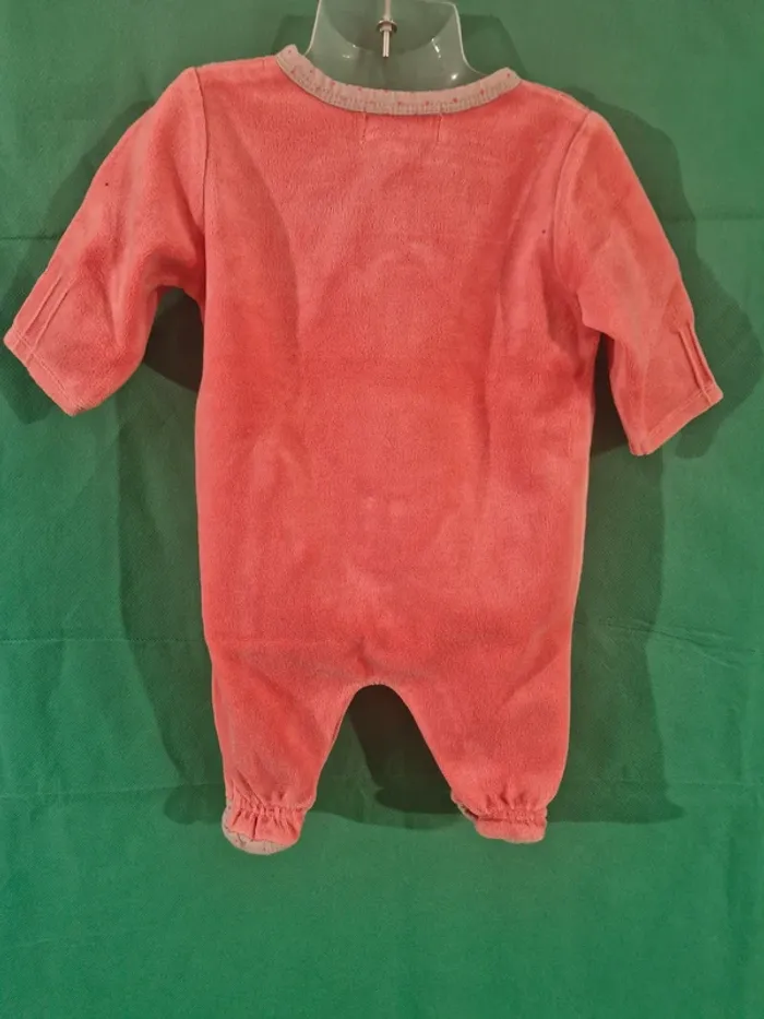Sucre d’orge - 3 mois - Pyjama avec ouverture pressionnée sur le devant - photo numéro 4