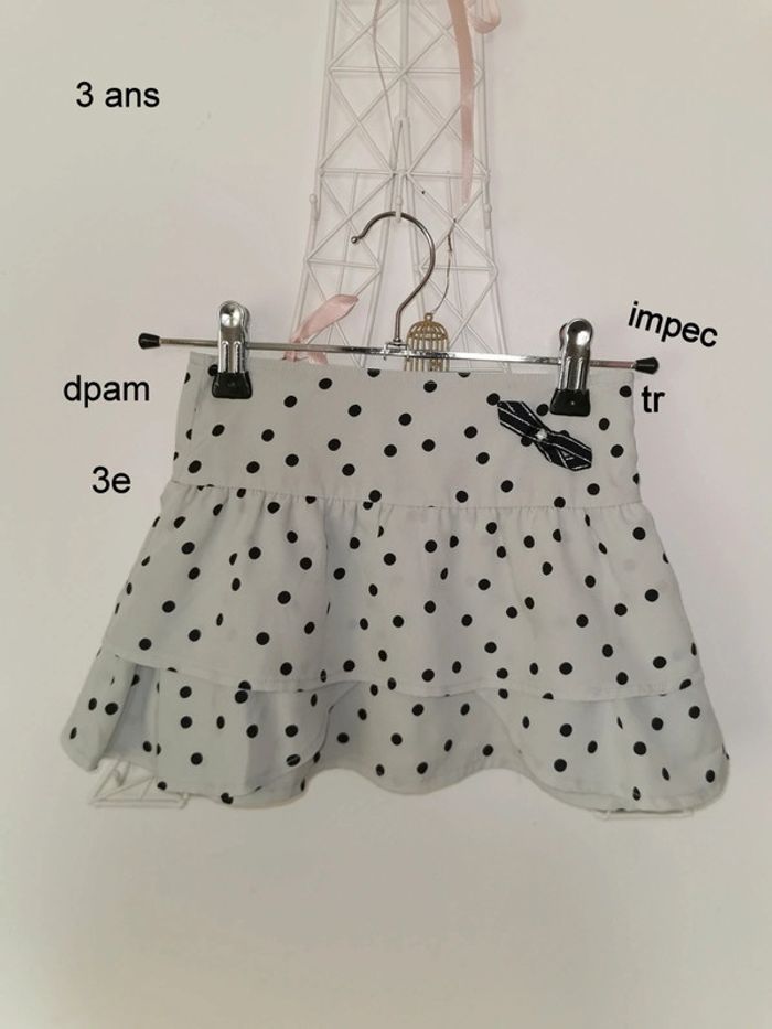 Jupe à petit pois dpam