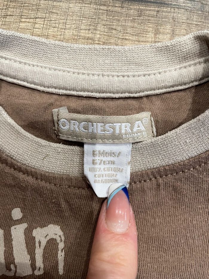 Tee-shirt 6 mois orchestra - photo numéro 2