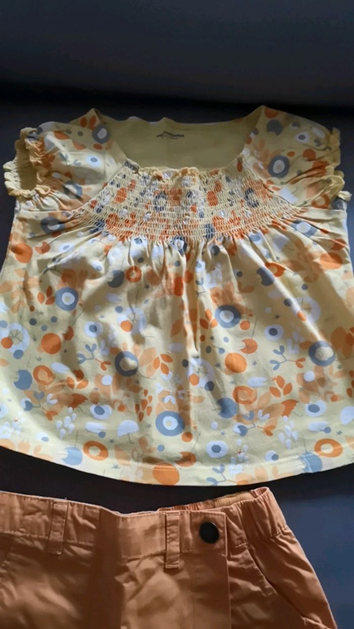 Ensemble jupe short et son top assorti fleuri - photo numéro 9