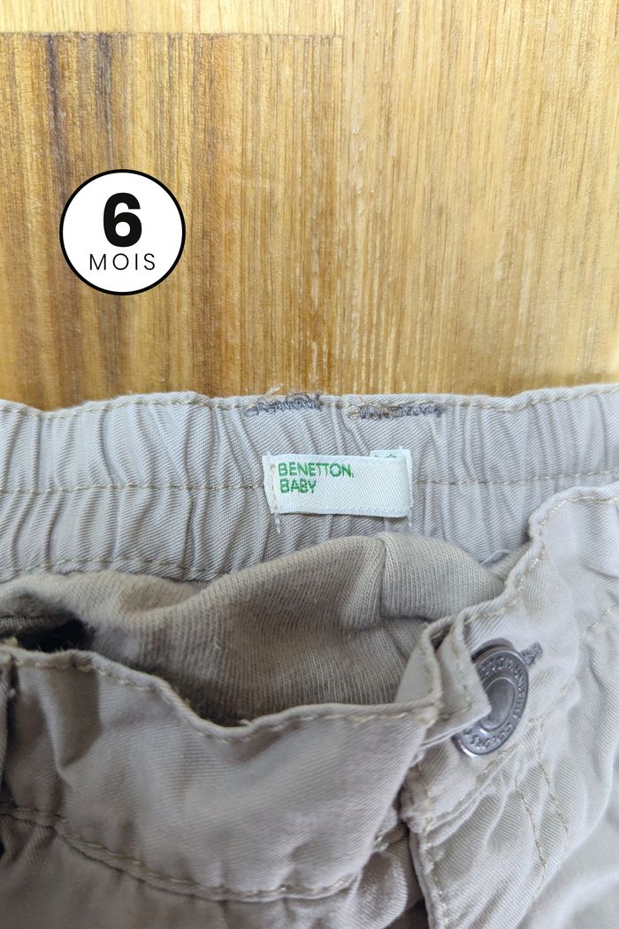 Pantalon chaud doublé - Benetton 6-9 mois - photo numéro 3