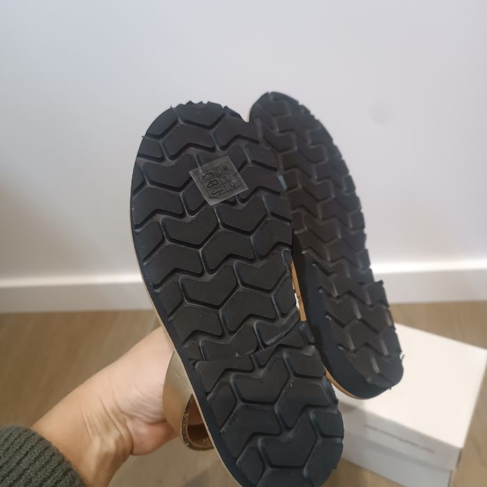 Sandales paillettes dorées Minorquines - photo numéro 4