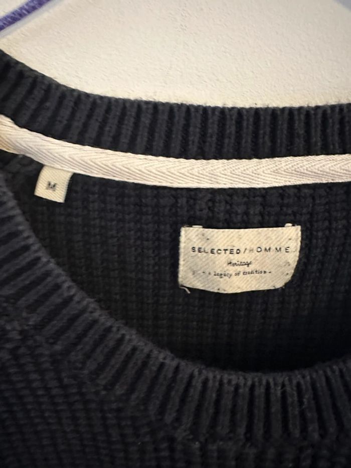 Pull hiver selected homme héritage taille M - photo numéro 3