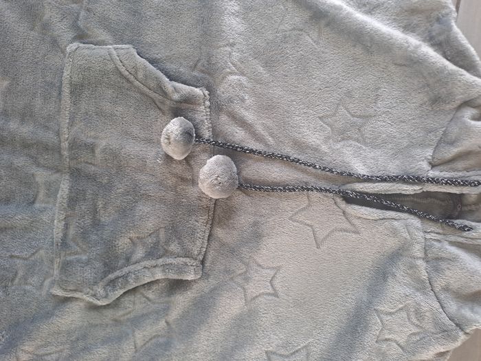 Poncho tout doux gris Taille L - photo numéro 7