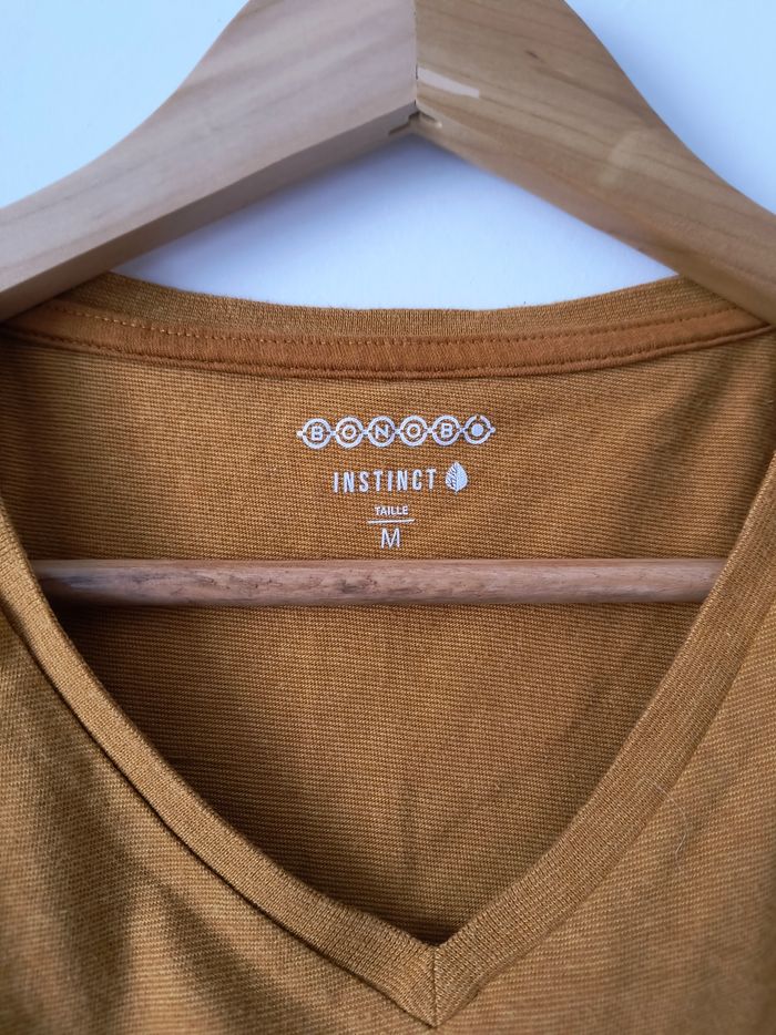 Tee-shirt homme bonobo moutarde - photo numéro 3