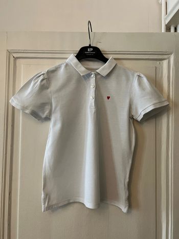 Polo manches courtes piqué de coton broderie cœur 12 ans - Monoprix Teens
