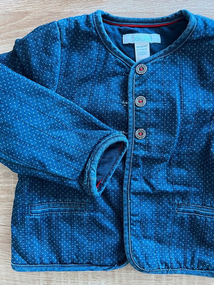 Jolie veste effet jean Obaïbi 12 mois TBE - photo numéro 2