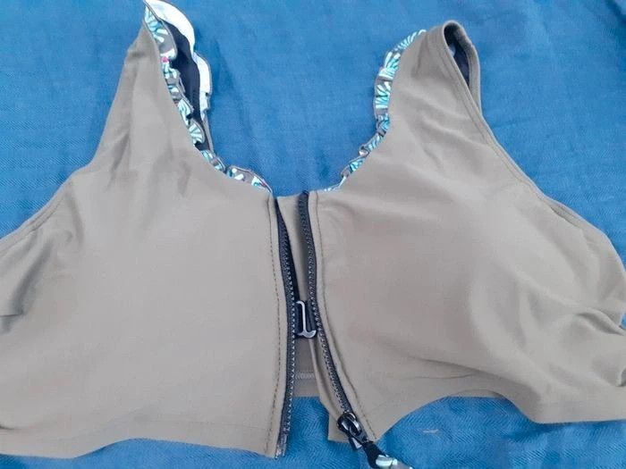 Haut de maillot de bain zippée post opératoire 100D