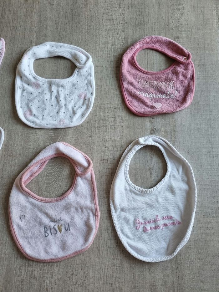 Lot de 6 bavoirs bébé fille - photo numéro 2