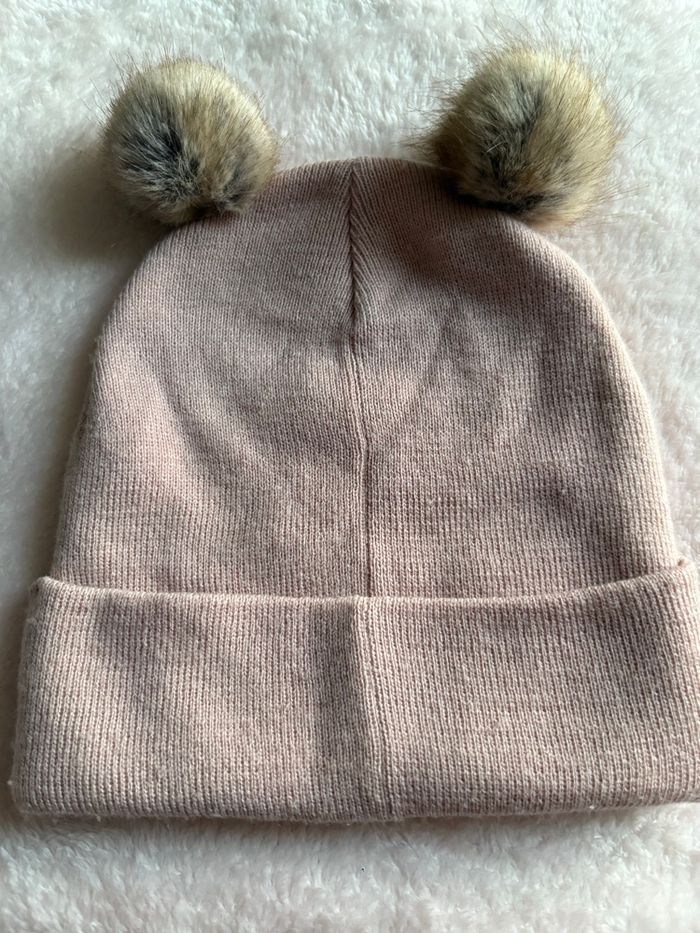 Bonnet rose  laine  128/146