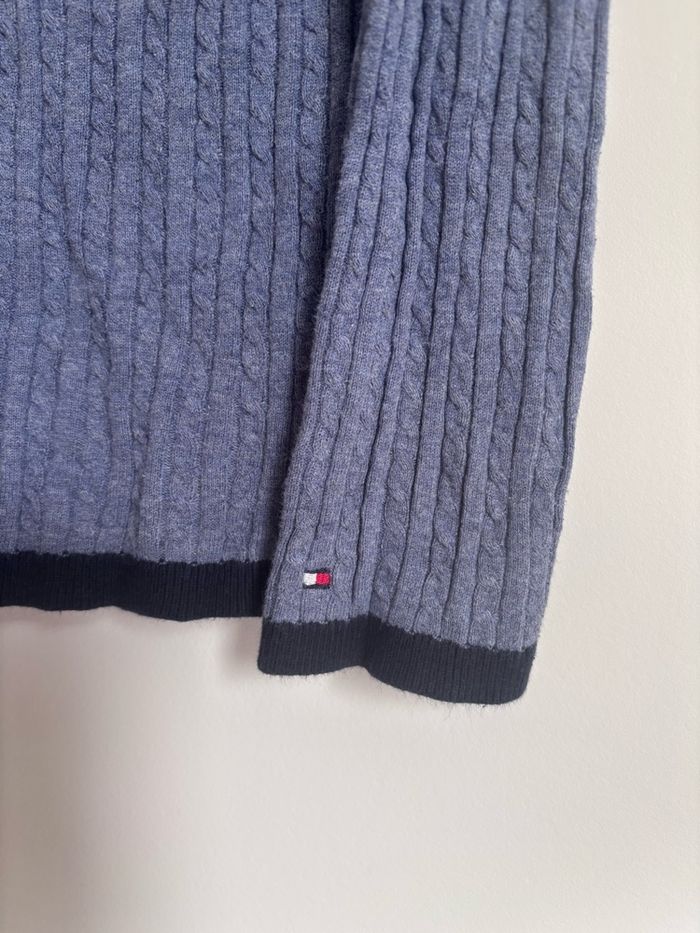 💙 Pull torsadé Tommy Hilfiger Taille M - 100% coton - photo numéro 3