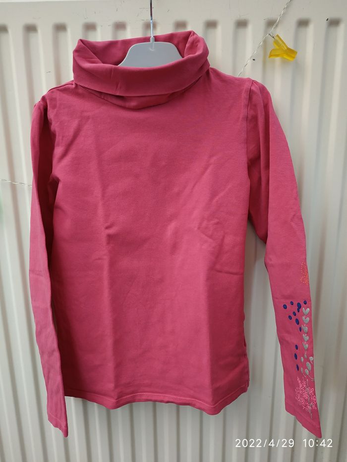 🌸 Sous pull rose fushia 10 ans "Orchestra"